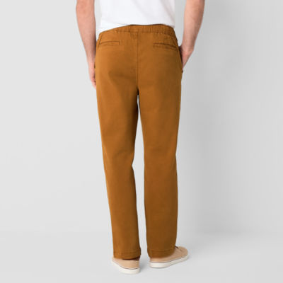 mutual weave Mens Regular Fit Drawstring Chino Pants