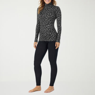 Cuddl Duds Womens Softwear Turtleneck Long Sleeve Thermal Shirt