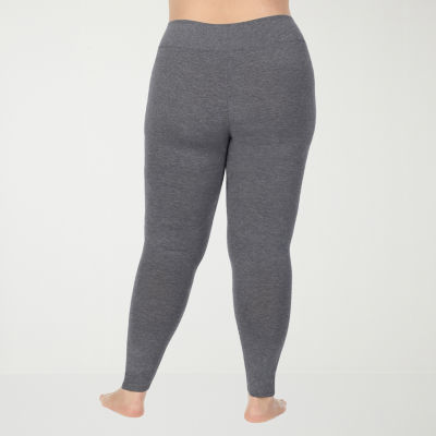 Cuddl Duds Softwear Hi-Waisted Tag Free Thermal Legging Plus