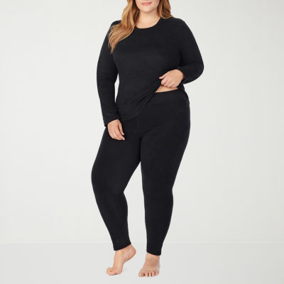 Cuddl Duds Fleecewear Tag Free Thermal Legging Plus JCPenney