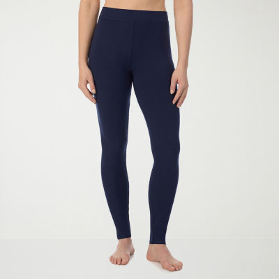 Cuddl Duds Stretch Rib Tag Free Thermal Legging