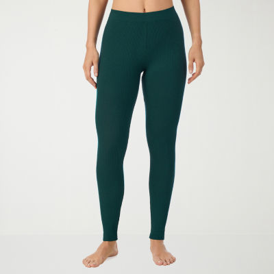 Cuddl Duds Stretch Rib Tag Free Thermal Legging