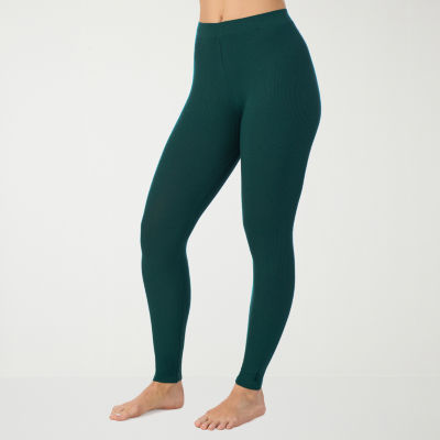 Cuddl Duds Stretch Rib Tag Free Thermal Legging