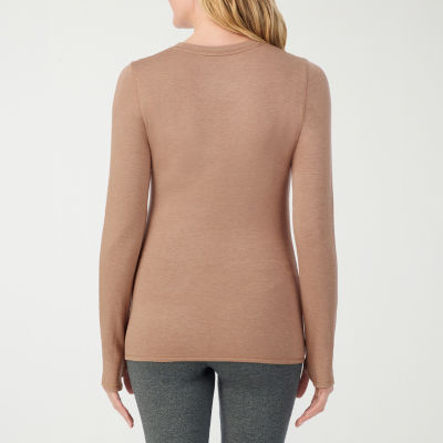 Cuddl Duds Womens Ultra Cozy Crew Neck Long Sleeve Thermal Shirt