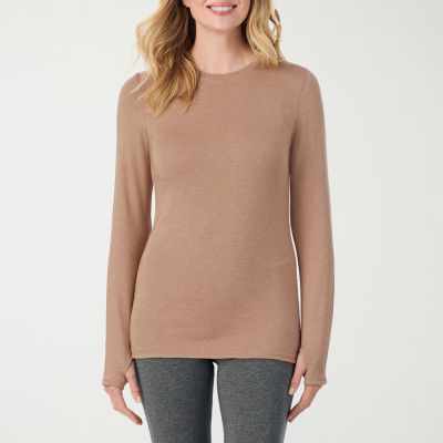 Cuddl Duds Womens Ultra Cozy Crew Neck Long Sleeve Thermal Shirt