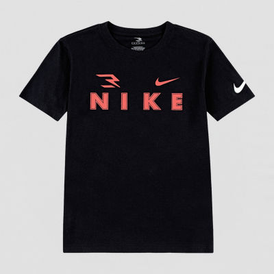 Nike 3BRAND by Russell Wilson Big Kid Boys Crew Neck Short Sleeve Regular Fit Graphic T-Shirt