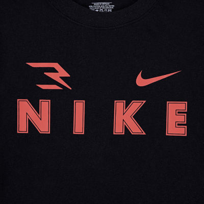Nike 3BRAND by Russell Wilson Big Kid Boys Crew Neck Short Sleeve Regular Fit Graphic T-Shirt