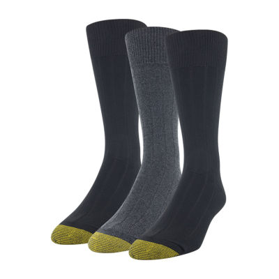 Gold Toe 3 Pair Crew Socks Mens