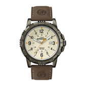 Timex® Expedition® Field Metal Elevated Mens Brown Leather Strap