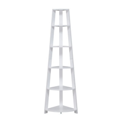 Newport 5 Tier Corner Bookshelf
