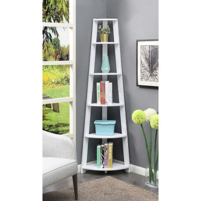 Newport 5 Tier Corner Bookshelf