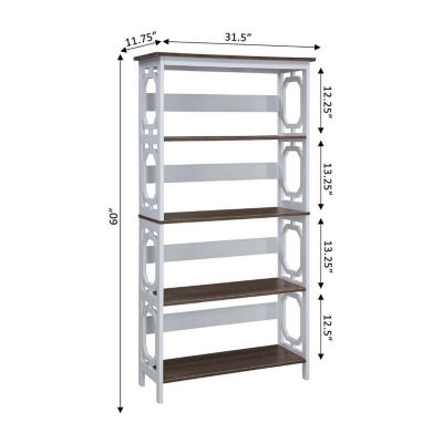 Omega Office + Library Collection 5-Shelf Bookcase