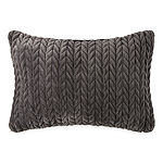 Loom + Forge Chevron Mink Lumbar Throw Pillow