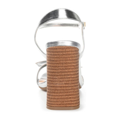 Journee Collection Dianne Womens Round Open Toe Stacked Heel Pumps