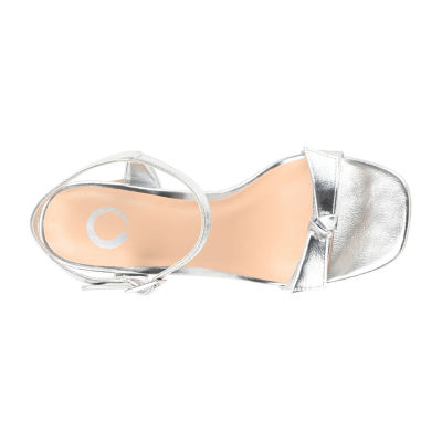 Journee Collection Dianne Womens Round Open Toe Stacked Heel Pumps