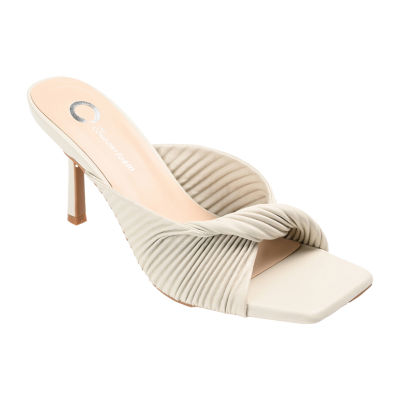 Journee Collection Greer Womens Round Open Toe Stiletto Heel Pumps