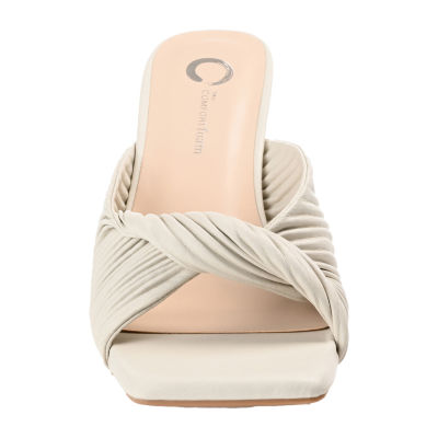 Journee Collection Greer Womens Round Open Toe Stiletto Heel Pumps