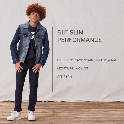 Levi's Big Boys Stretch Fabric Performance 511 Slim Fit Jean