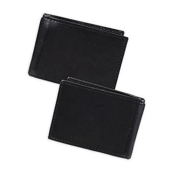Stafford Wallet | Black | One Size | Wallets + Small Accessories Wallets | RFID Blocking|Built-in Money Clip|In A Gift Box | Fall Fashion