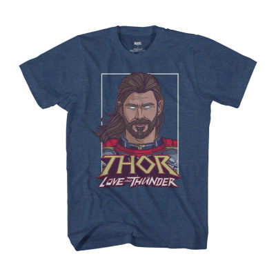 Big and Tall Mens Crew Neck Short Sleeve Regular Fit Marvel Thor Graphic T-Shirt
