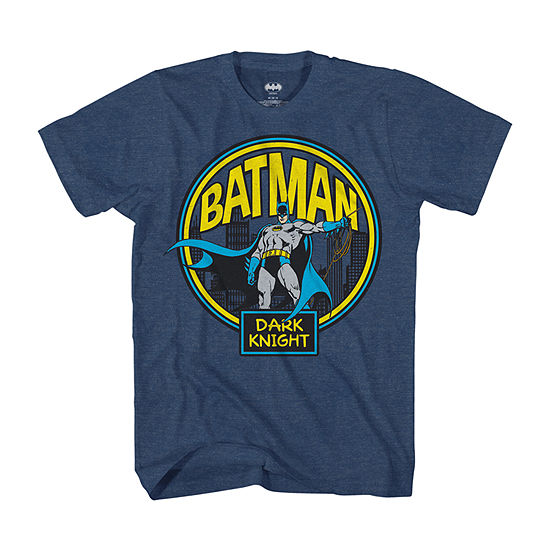 Big and Tall Mens Crew Neck Short Sleeve Regular Fit Batman Graphic T-Shirt