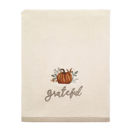 Avanti Grateful Patch Holiday Bath Towel, One Size, White