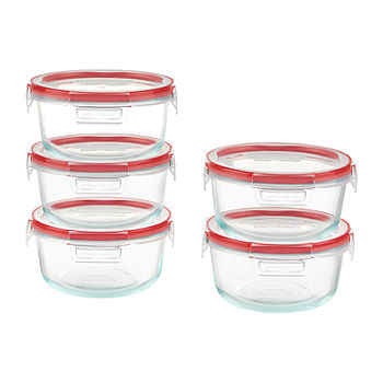 10 pc Glass Food storage container set w/ glass lids - The Fancy Frog  Boutique