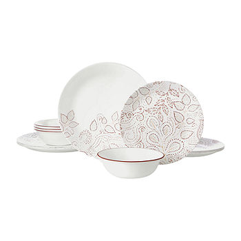 Paperproducts Design 5-Piece L'Olive and Le Tomate Porcelain Crouette Set  with Tray