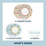 Corelle Global Collection Terracotta Dreams 12-pc. Glass Dinnerware Set