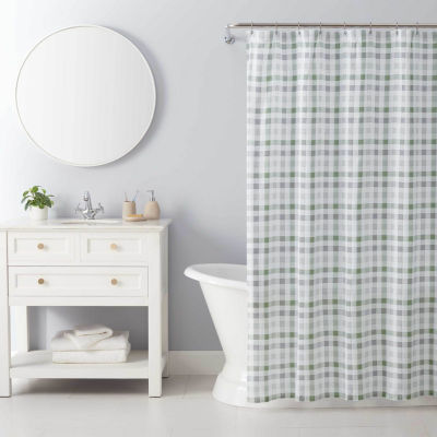 IZOD Gingham Shower Curtain