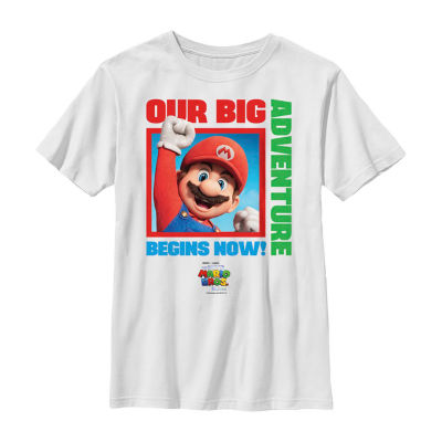 Little & Big Boys The Super Mario Bros. Movie Crew Neck Short Sleeve Graphic T-Shirt