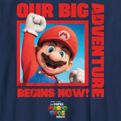 Little & Big Boys The Super Mario Bros. Movie Crew Neck Short Sleeve Graphic T-Shirt