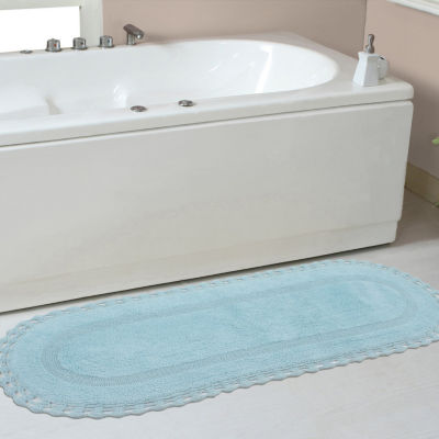 Home Weavers Inc Hampton Crochet Reversible 21X54 Inch Bath Rug
