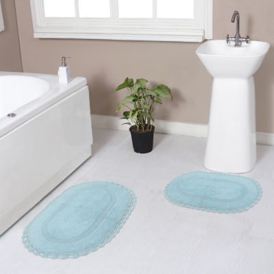 Home Weavers Inc Hampton Crochet -pc. Reversible Bath Rug Set