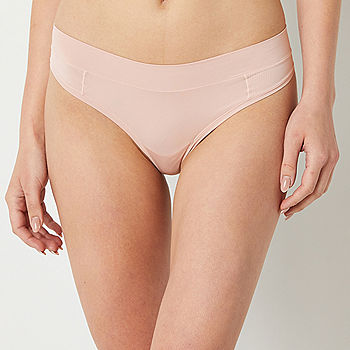 Hanes Women's Originals Seamless Stretchy Ribbed Hi-Leg Bikini - Import It  All