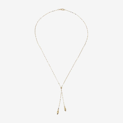 Womens 14K Gold Y Necklace