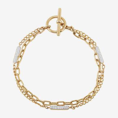 14K Gold Over Silver 7 Inch Chain Bracelet