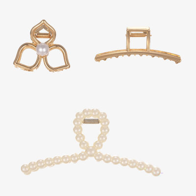 Bijoux Bar Gold Tone 3-pc. Claw Hair Clip