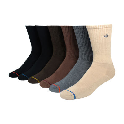 Dockers Half Cushion 6 Pair Crew Socks Mens