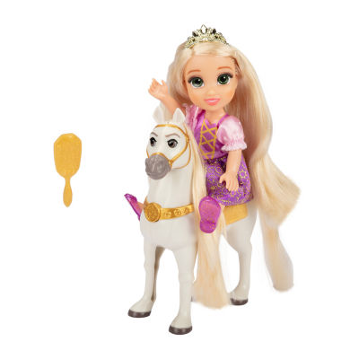 Disney Collection Jakks Petite Rapunzel Doll With Maximus Rapunzel Doll