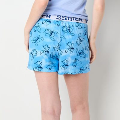 Disney Mjc Stitch Womens Juniors Pajama Shorts