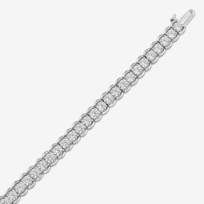 10 Ct.T.W. Lab Grown White Diamond 10K Gold Tennis Bracelet