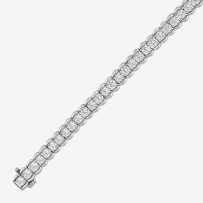 10 Ct.T.W. Lab Grown White Diamond 10K Gold Tennis Bracelet