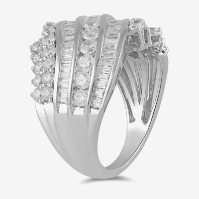 2 CT. Lab Grown White Diamond 10K or Yellow Gold Band