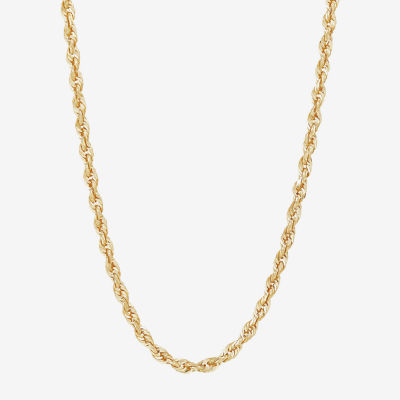 14K Gold Glitter Rope 20-24" 3mm Chain