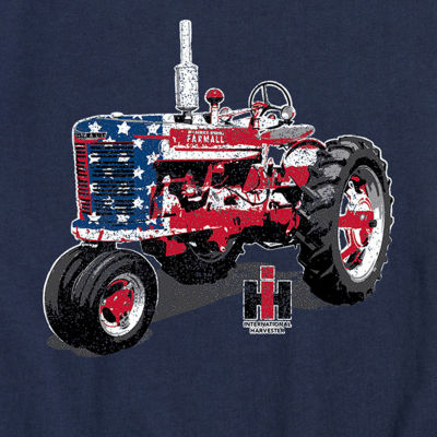 Little & Big Boys Americana Tractor Crew Neck Short Sleeve Graphic T-Shirt