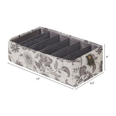 Martha Stewart Floral 6-Compartment Storage Bin