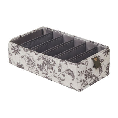 Martha Stewart Floral 6-Compartment Storage Bin