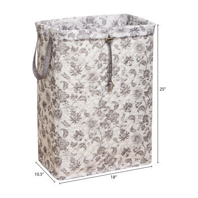 Martha Stewart Floral Polyester Hamper