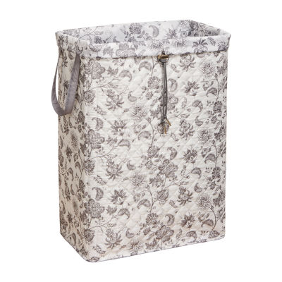 Martha Stewart Floral Polyester Hamper